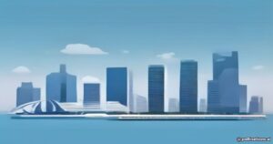 Singapore digital marketing benchmarks 2026 - Marina Bay skyline with marketing cost charts